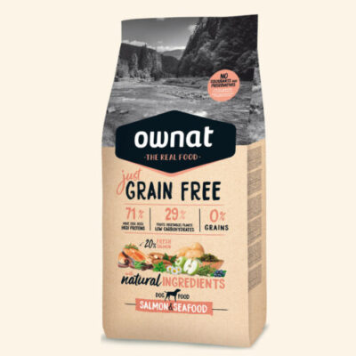 Ownat Just Grain Free Salmón y Marisco 14 kg