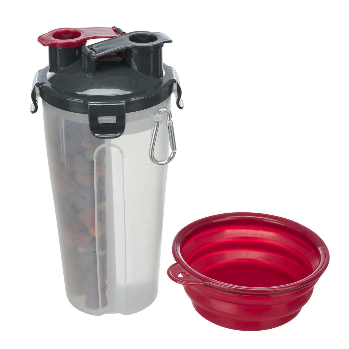 Comedero y Bebedero de Viaje con Cuenco Plegable