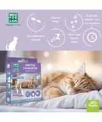 Men For San Pipetas Calmantes para Gatos 2 unidades contiene valeriana, una planta con propiedades calmantes y relajantes que reduce los problemas de comportamiento no deseados en gatos de una forma natural y muy efectiva.