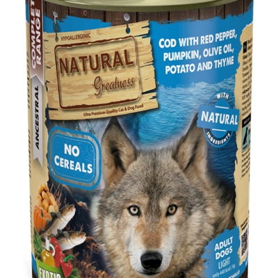 Natural Greatness Bacalao con pimiento rojo y calabaza